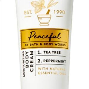 NWT  (3) Bath & Bodyworks Peaceful Body Cream